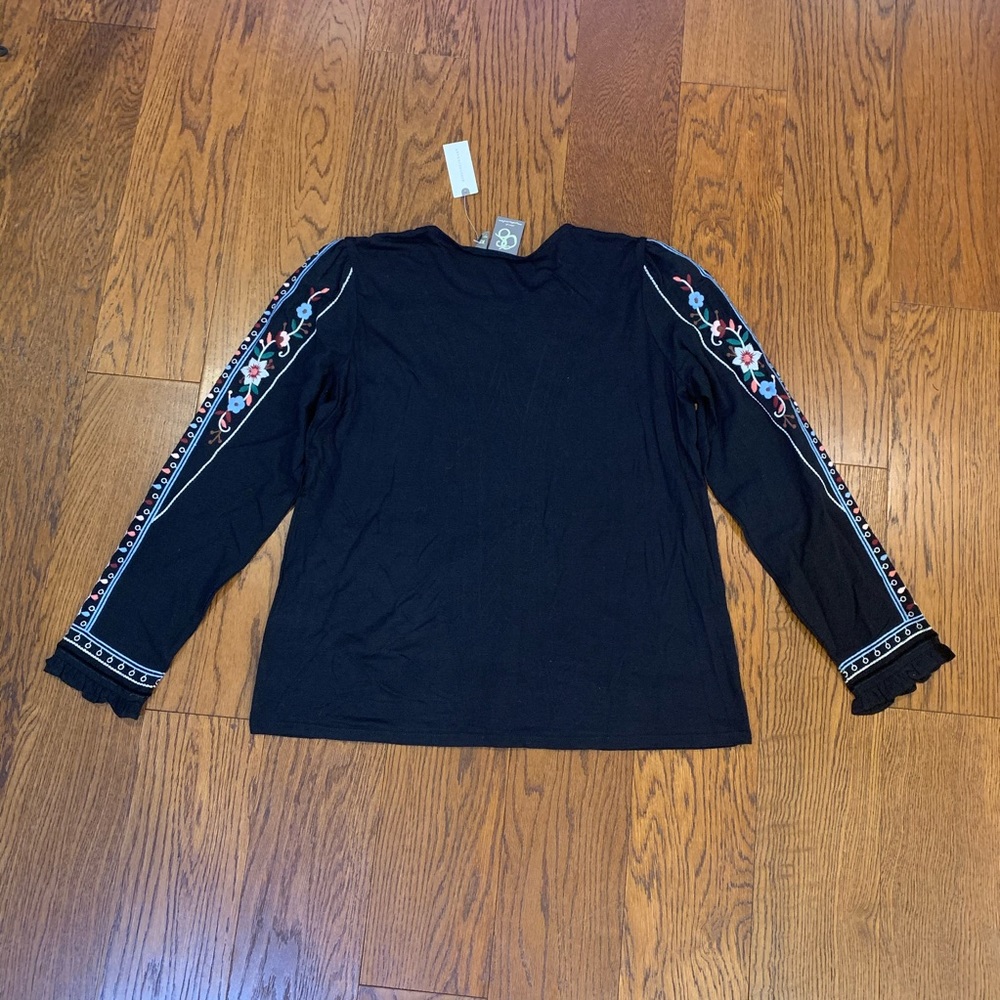 NWT! One September for Anthro Wesley Top, XS - Picture 3 of 5